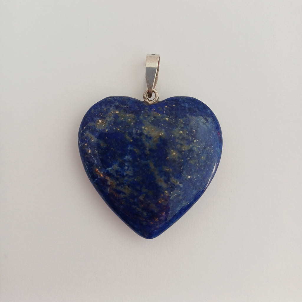 Lapis Lazuli Handmade Heart Pendant 3.2x3.4 CM
