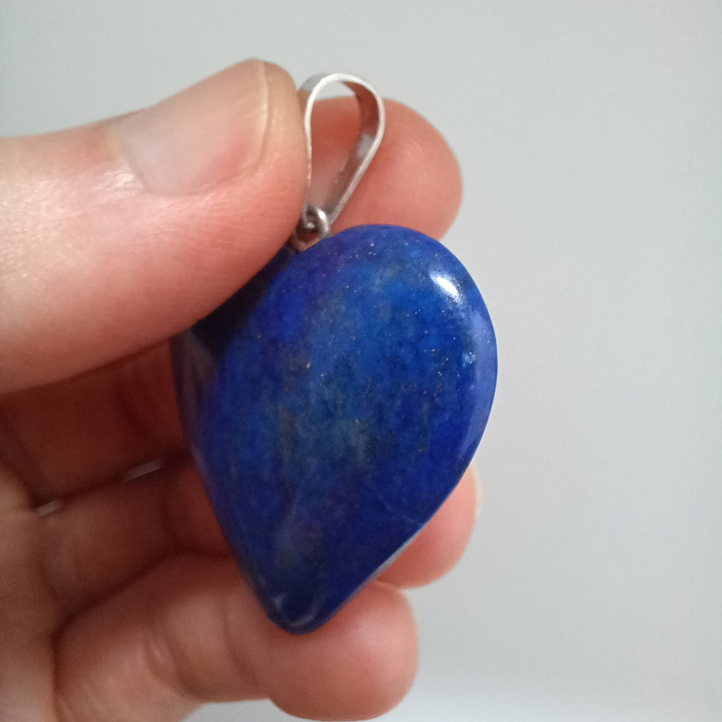 Lapis Lazuli Handmade Heart Pendant 2.7x2.9 CM