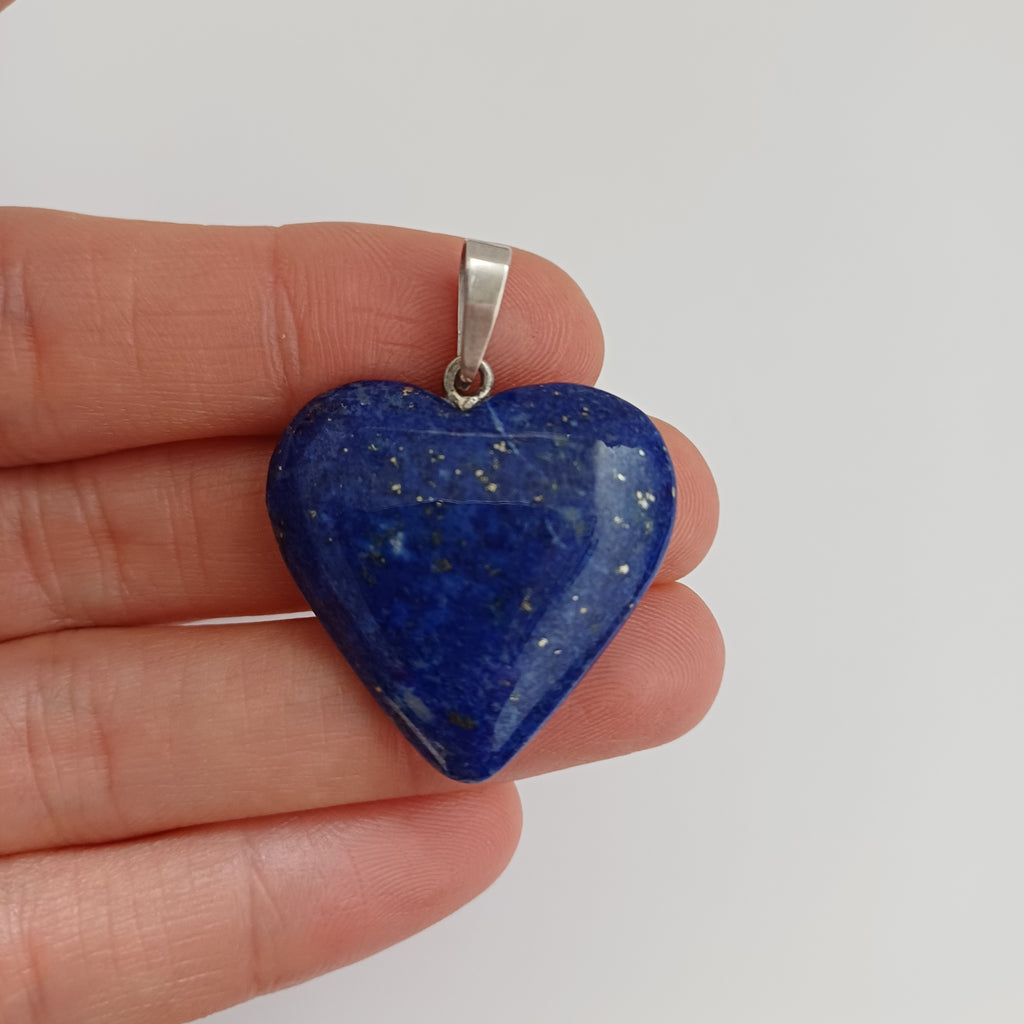 Lapis Lazuli Handmade Heart Pendant 2.5x2.6 CM