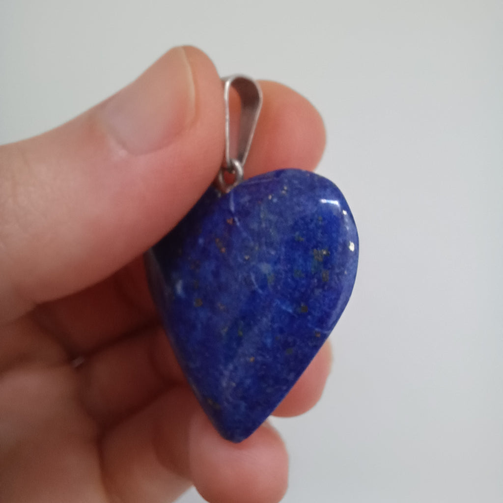 Lapis Lazuli Handmade Heart Pendant 2.5x2.6 CM