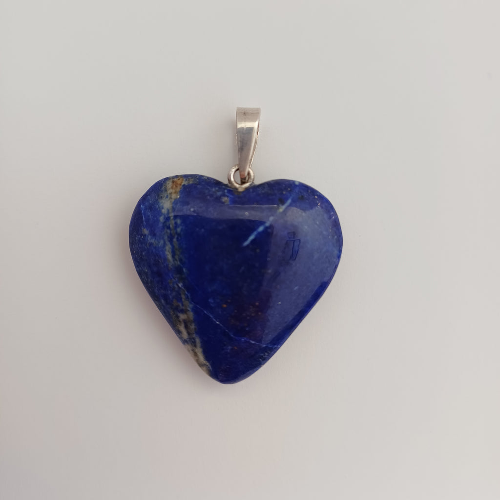 Lapis Lazuli Handmade Heart Pendant 2.4x2.7 CM