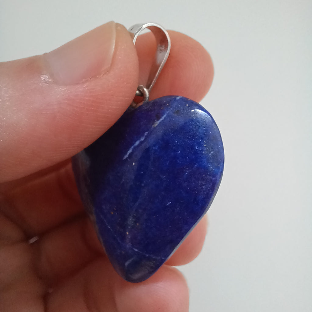 Lapis Lazuli Handmade Heart Pendant 2.4x2.7 CM