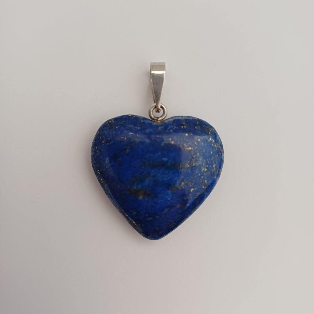 Lapis Lazuli Handmade Heart Pendant 2.4x2.7 CM