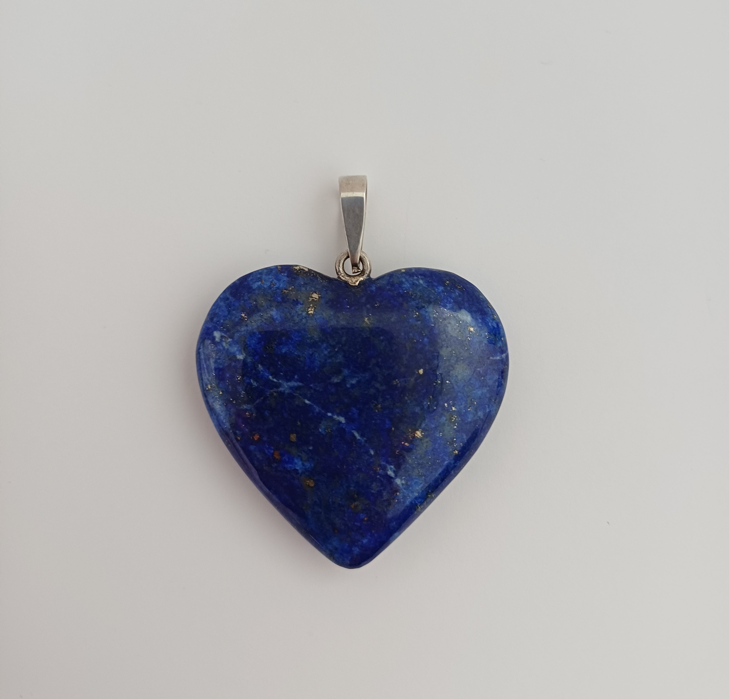 Lapis Lazuli Handmade Heart Pendant 3x3.3 CM