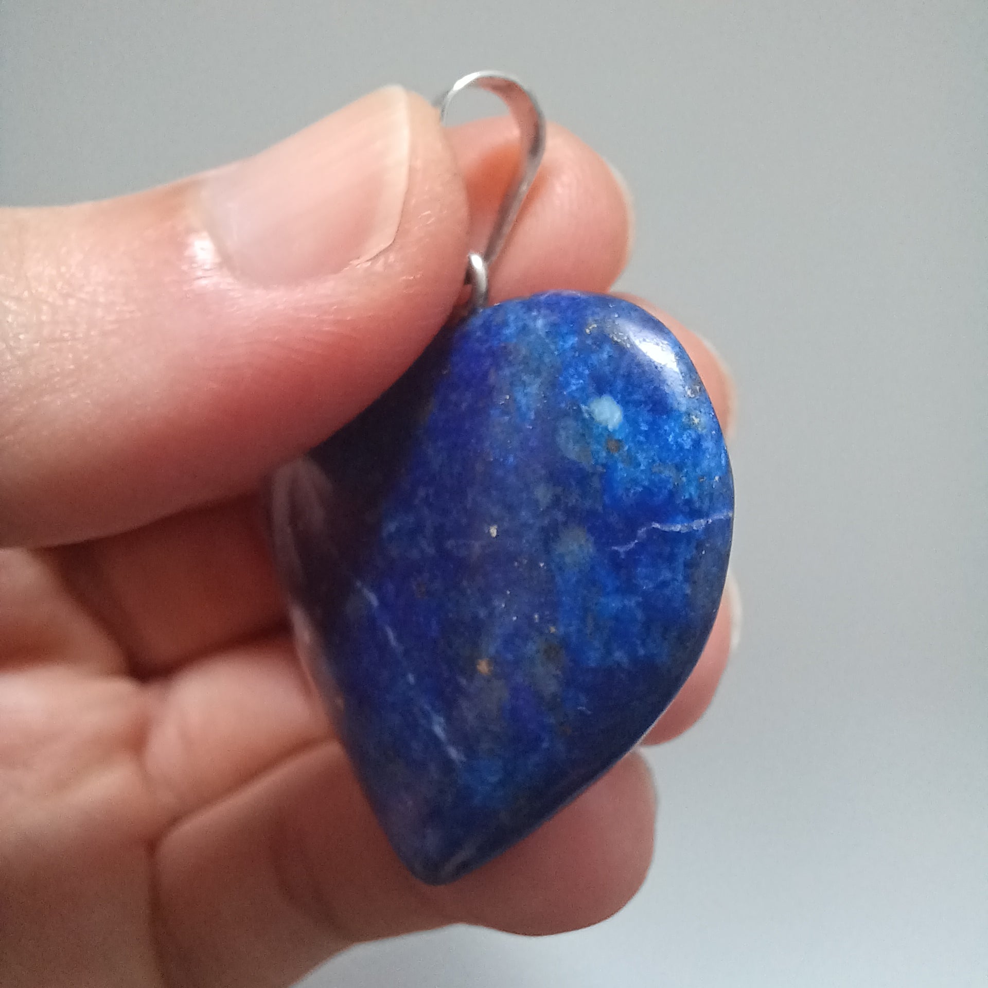 Lapis Lazuli Handmade Heart Pendant 3x3.3 CM