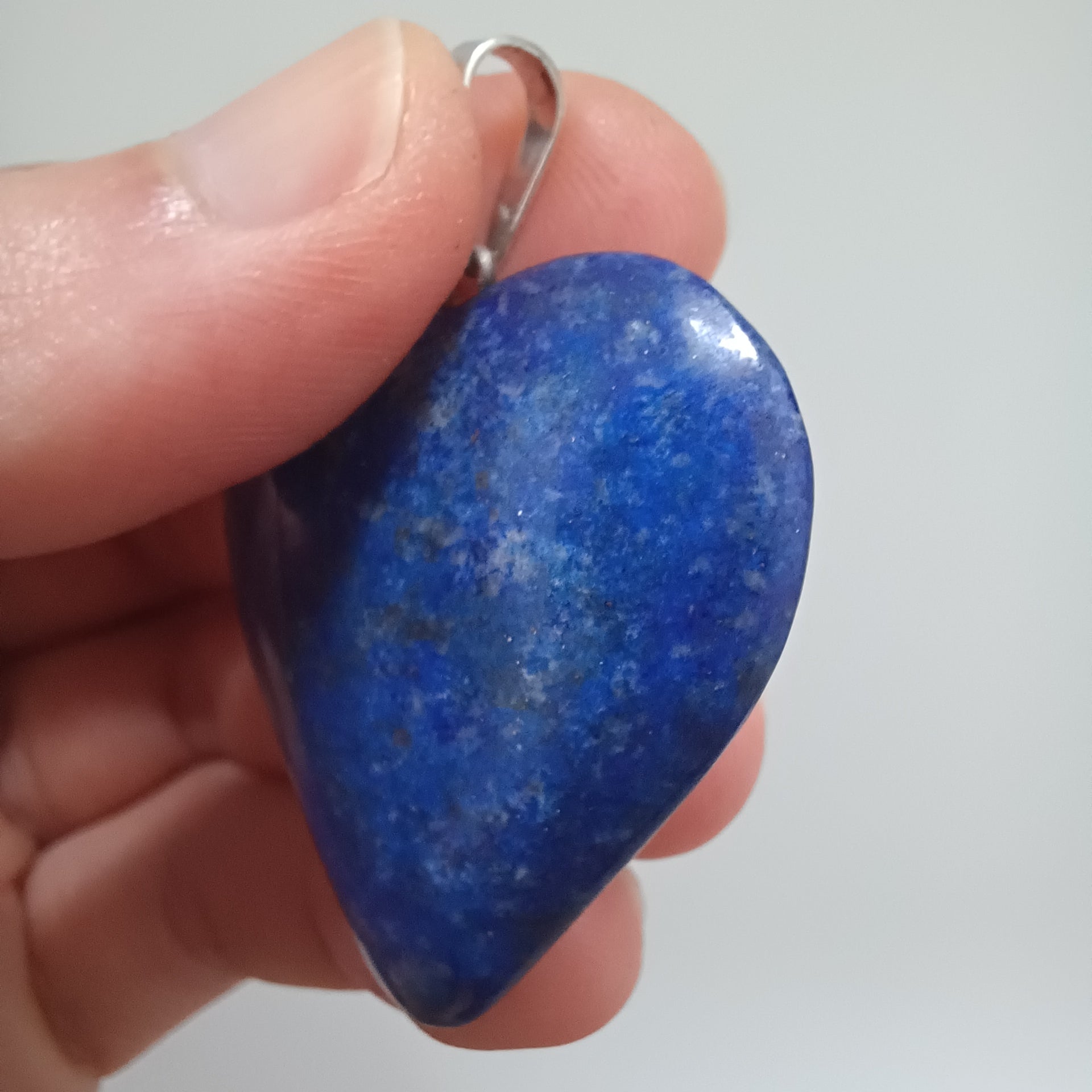 Lapis Lazuli Handmade Heart Pendant 3.4x3.2 CM