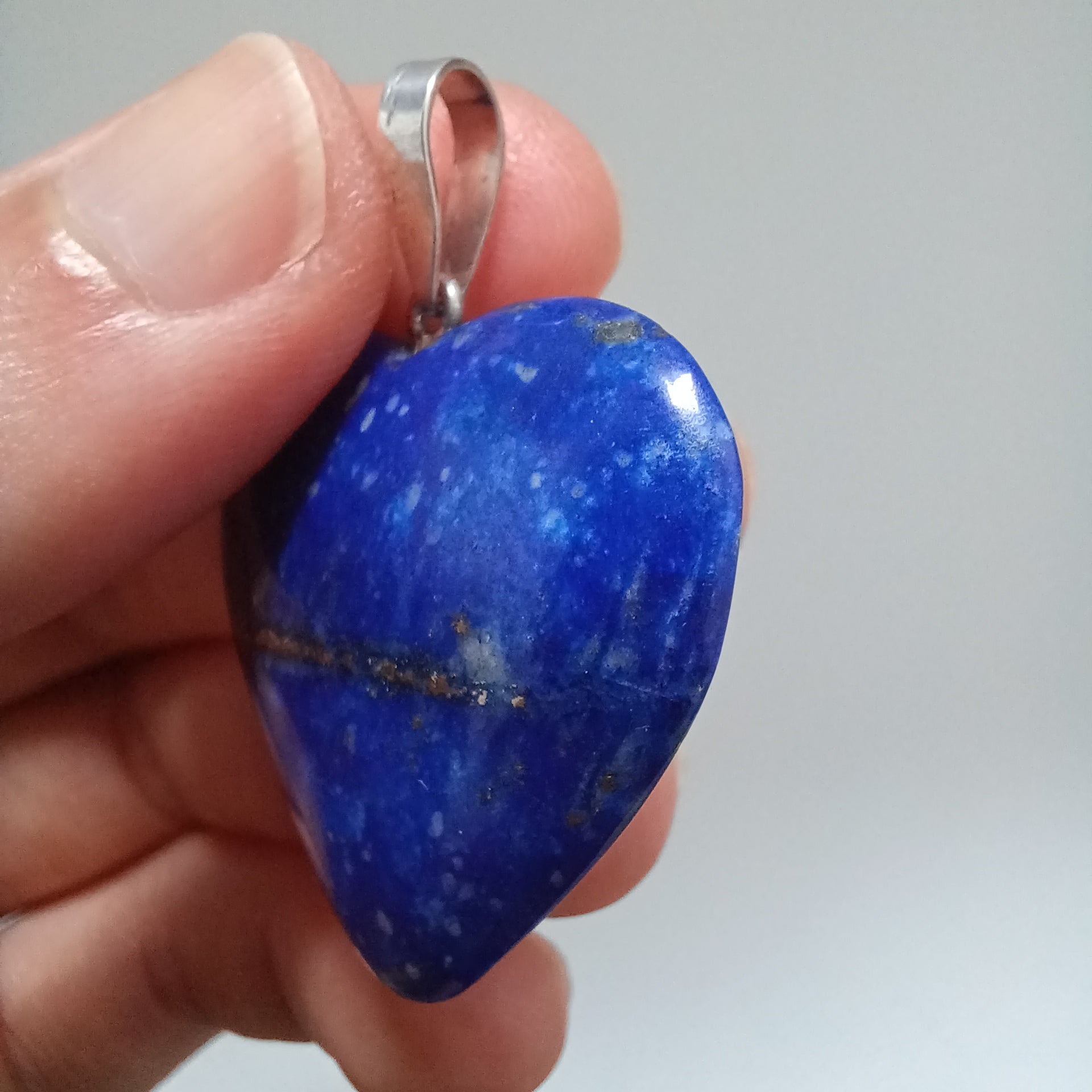 Lapis Lazuli Handmade Heart Pendant 2.6x2.8 CM
