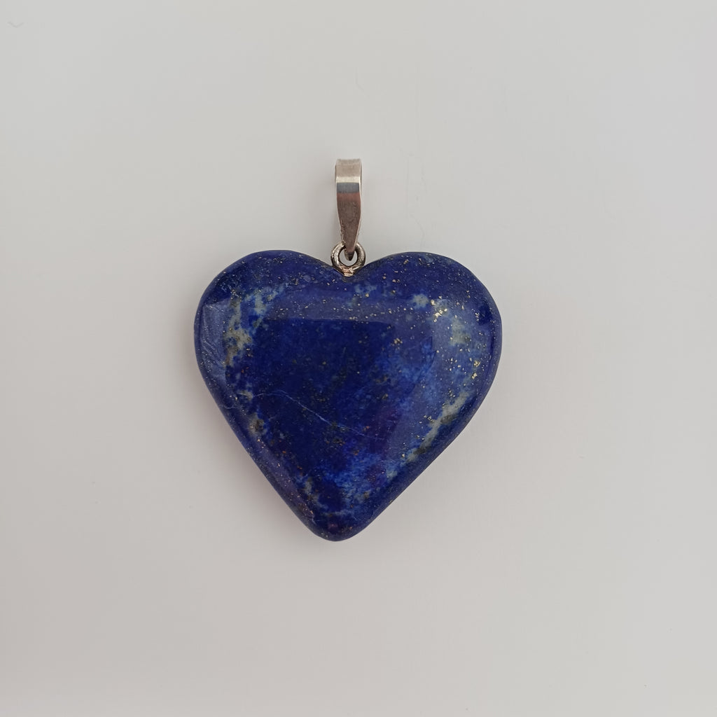 Lapis Lazuli Handmade Heart Pendant 2.7x3 CM