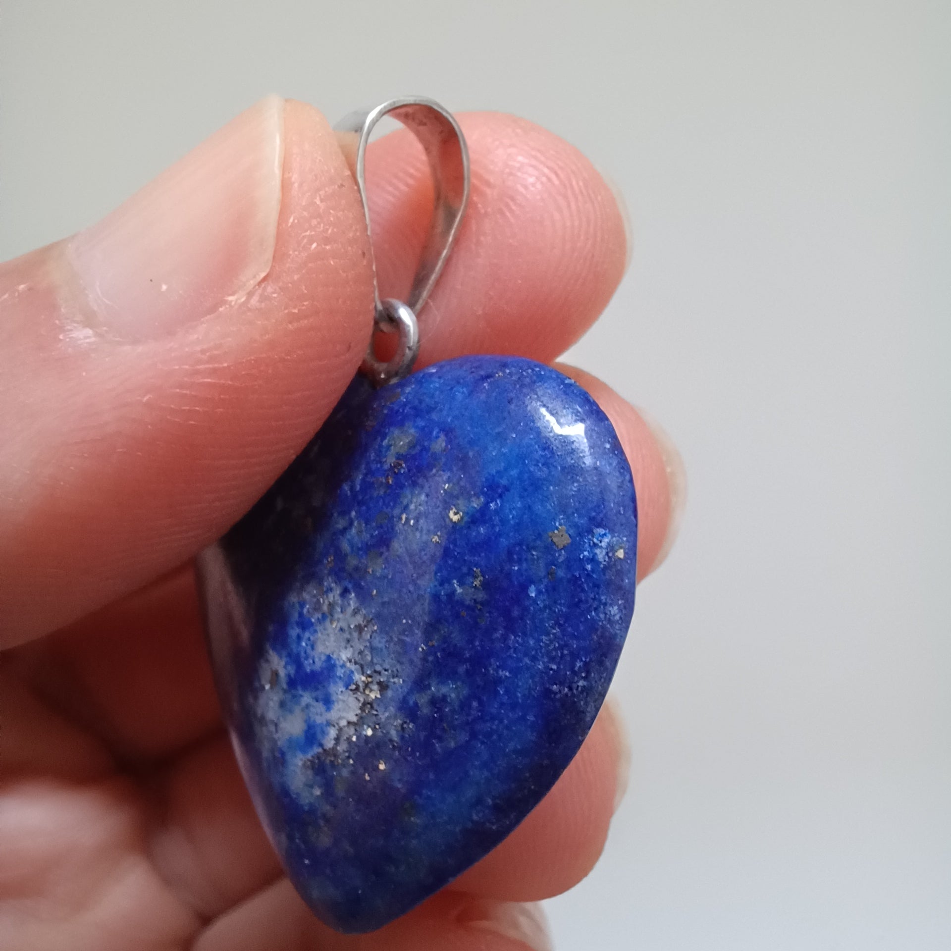 Lapis Lazuli Handmade Heart Pendant 2.5x2.6 CM