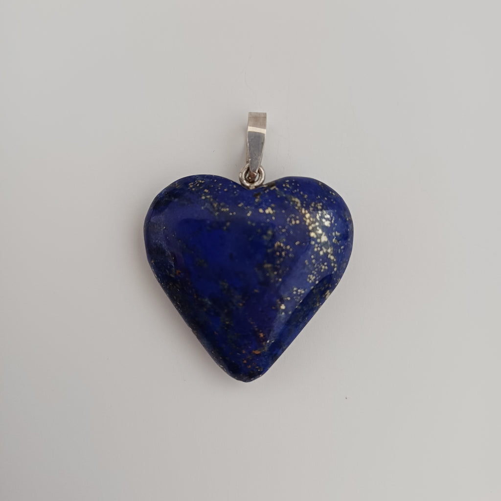 Lapis Lazuli Handmade Heart Pendant 2.6x2.8 CM