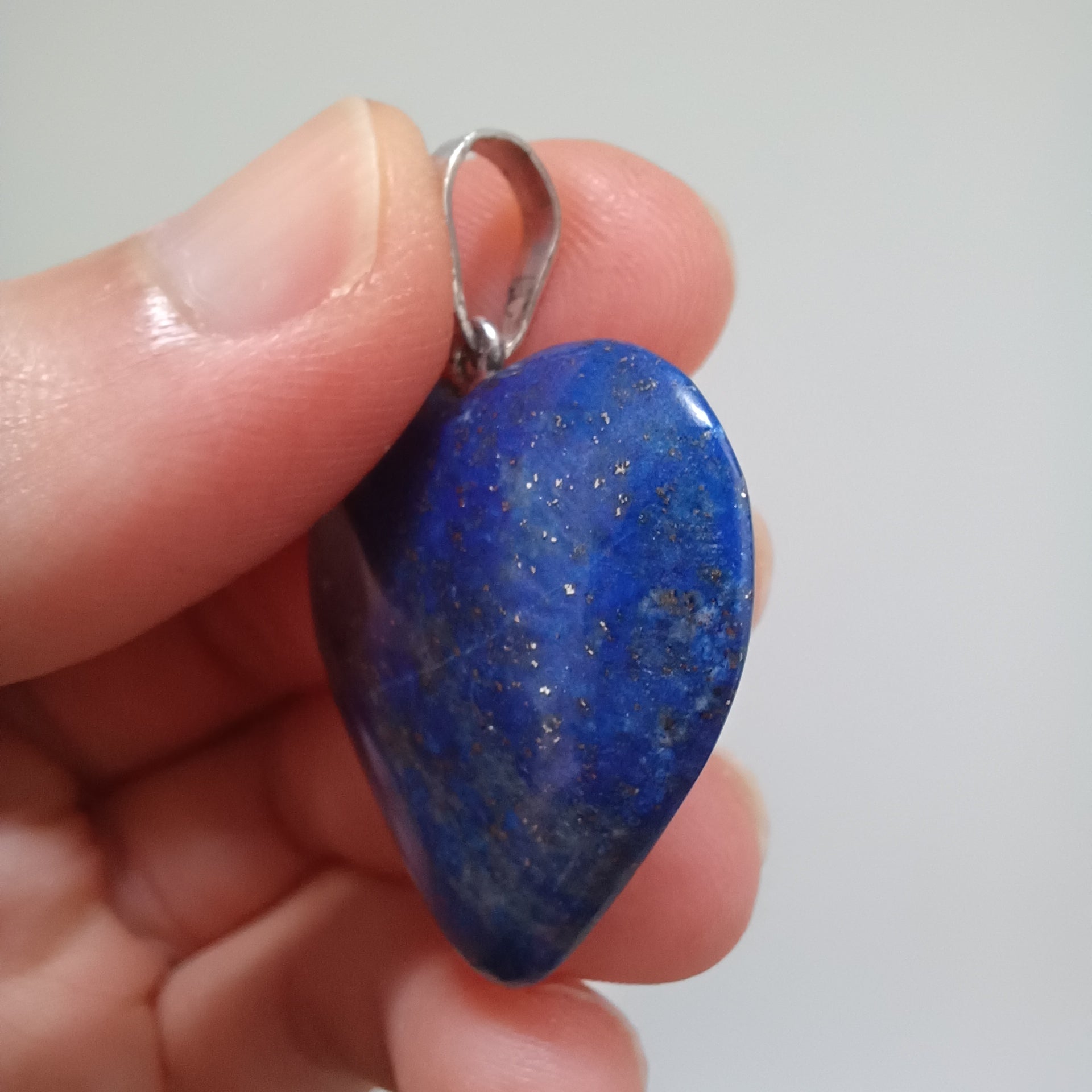 Lapis Lazuli Handmade Heart Pendant 2.5x2.7 CM