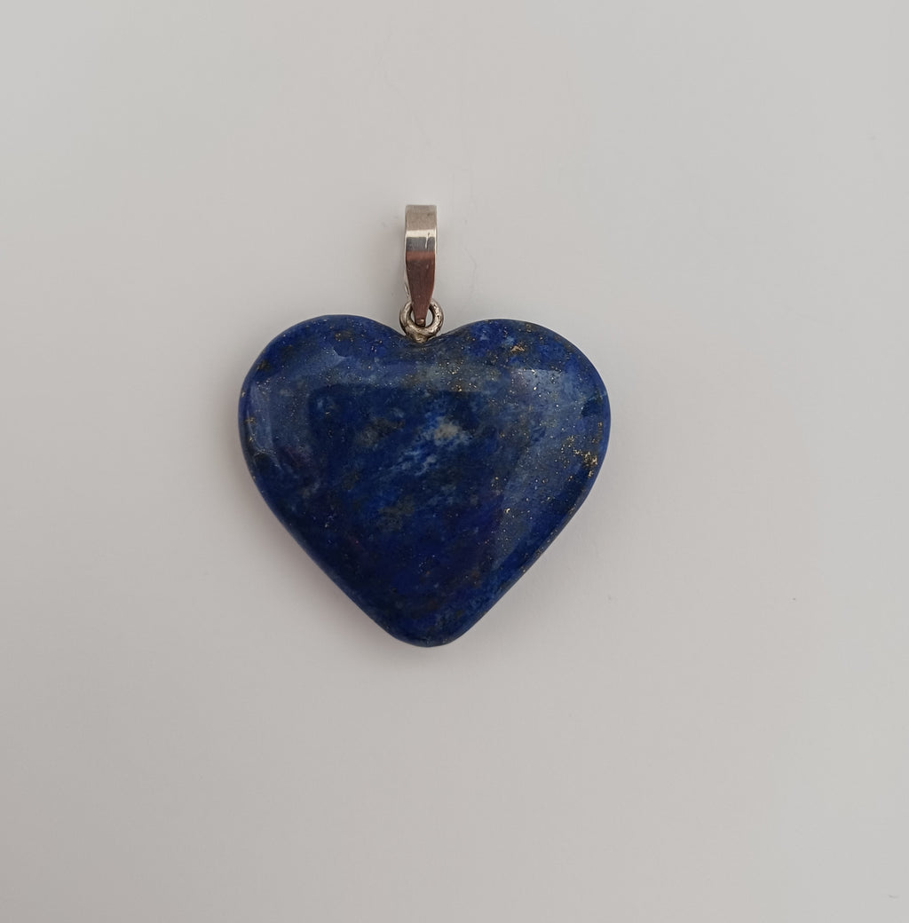 Lapis Lazuli Handmade Heart Pendant 2.4x2.9 CM