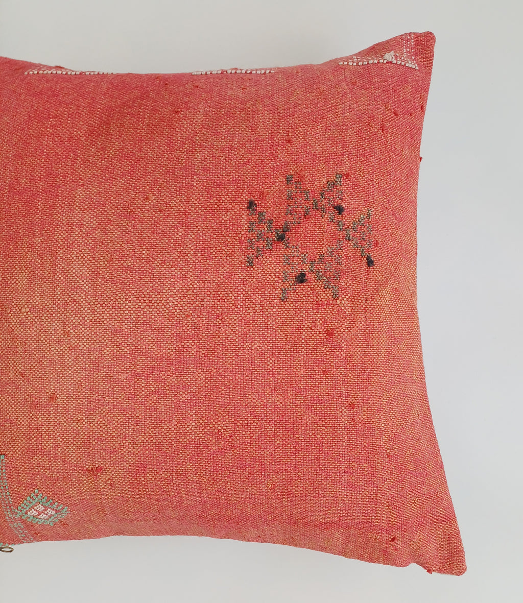 Moroccan Cactus Silk Cushion Cover 20''x20'' / 50x50 CM