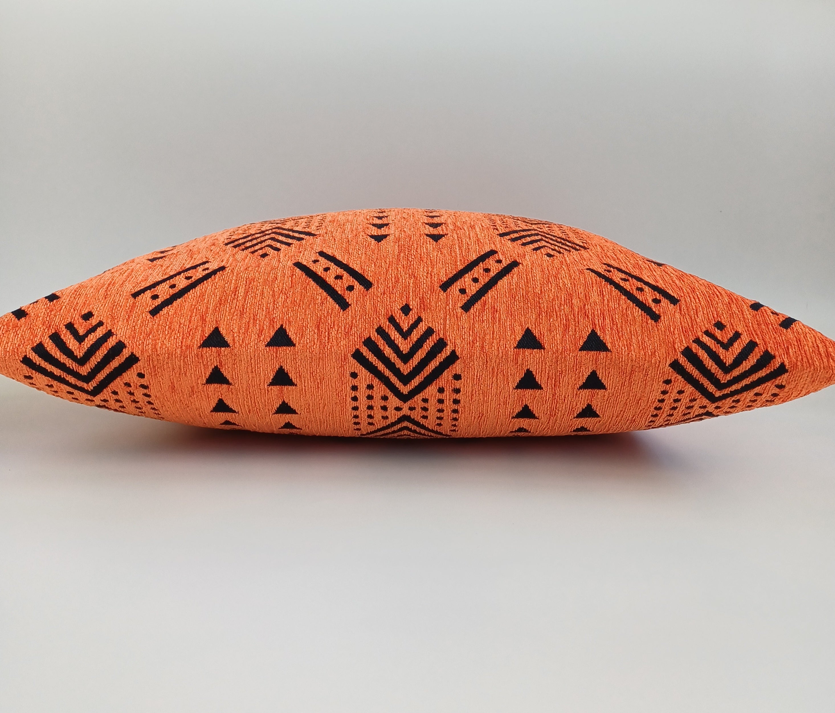 Sun kissed Orange Velvet Moroccan Cushion Cover 20''x20'' / 50x50 CM