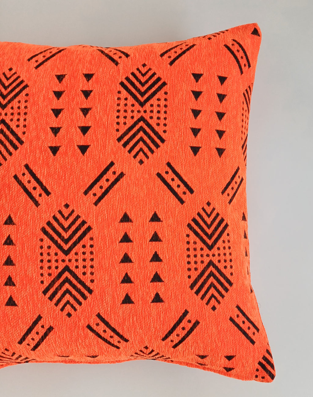 Terracotta Orange Velvet Moroccan Cushion Cover 20''x20'' / 50x50 CM
