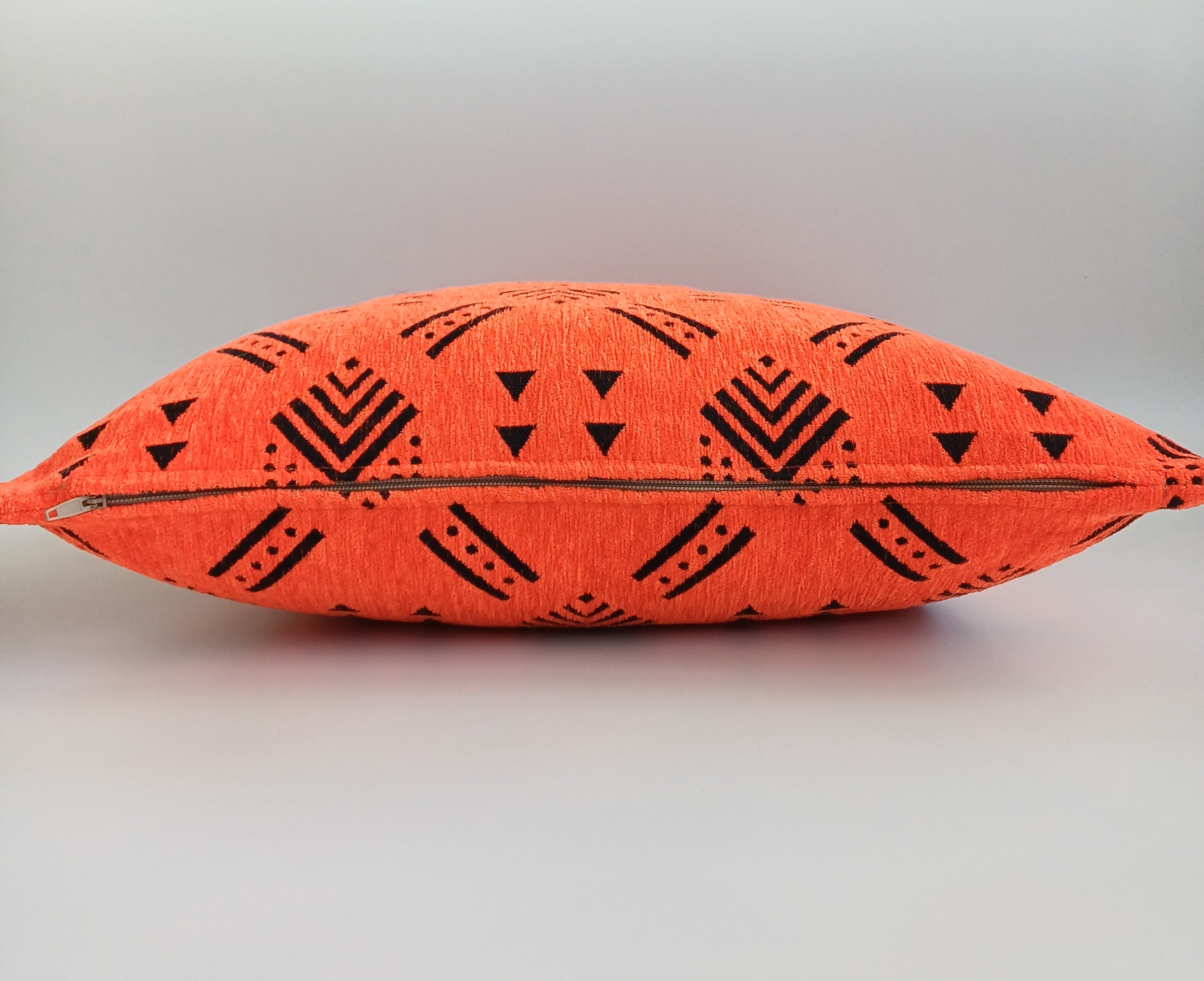 Terracotta Orange Velvet Moroccan Cushion Cover 20''x20'' / 50x50 CM