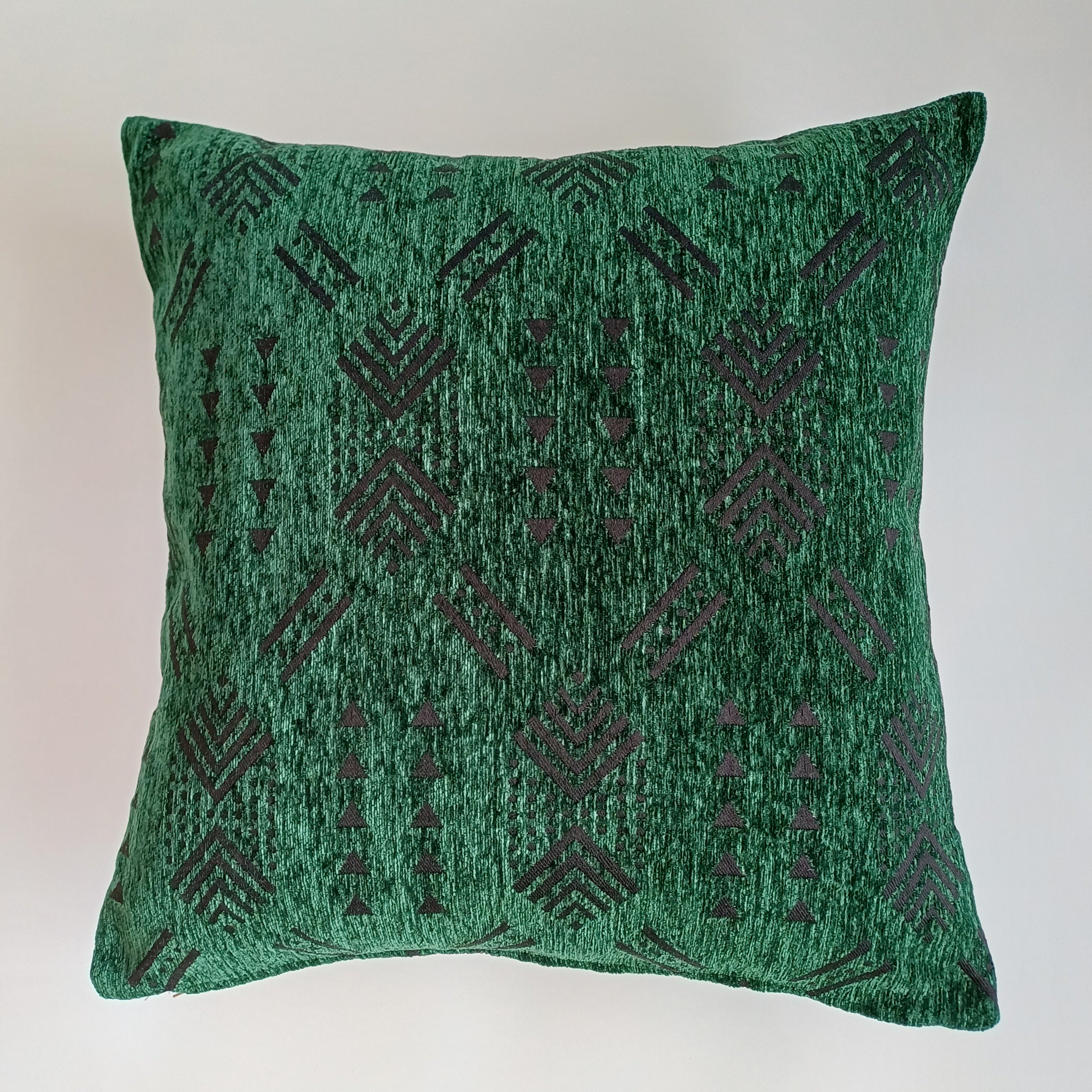 Emerald Green Velvet Moroccan Cushion Cover 20''x20'' / 50x50 CM