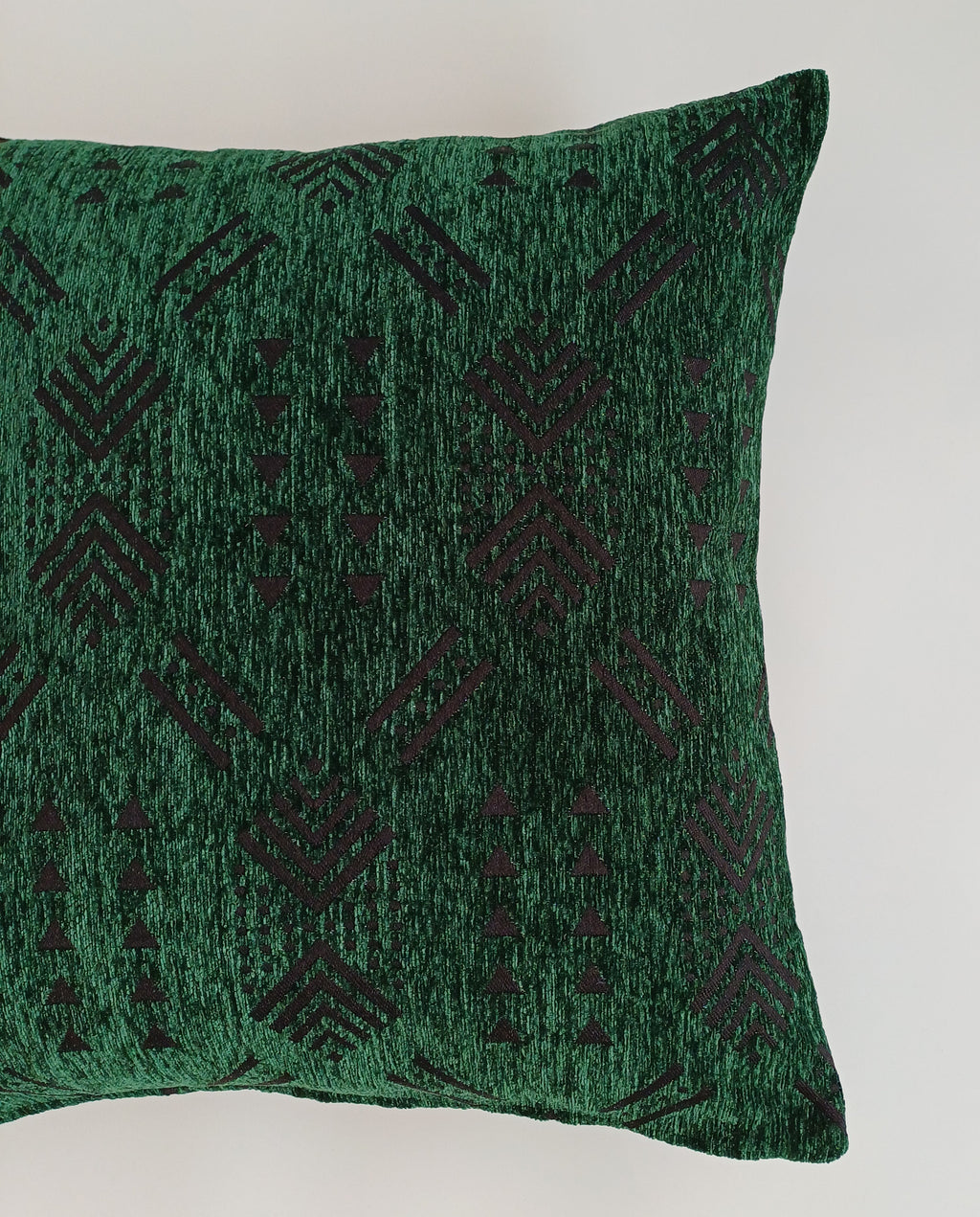 Emerald Green Velvet Moroccan Cushion Cover 20''x20'' / 50x50 CM