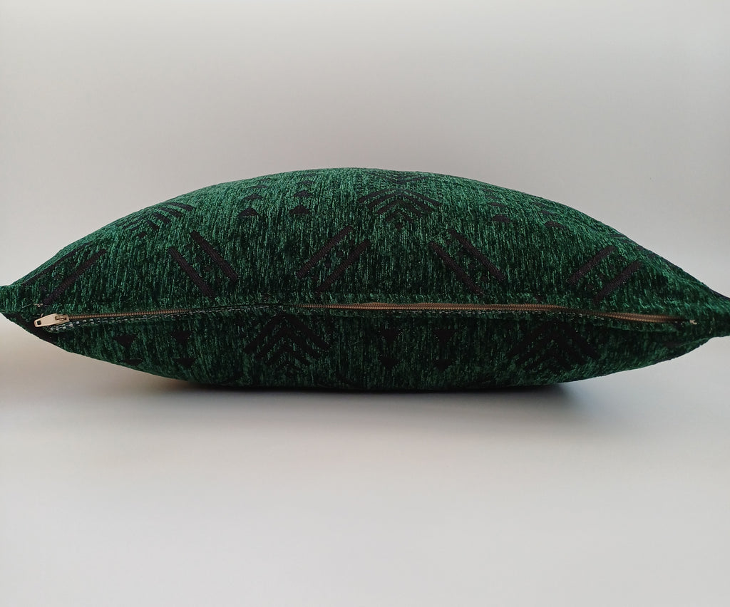 Emerald Green Velvet Moroccan Cushion Cover 20''x20'' / 50x50 CM