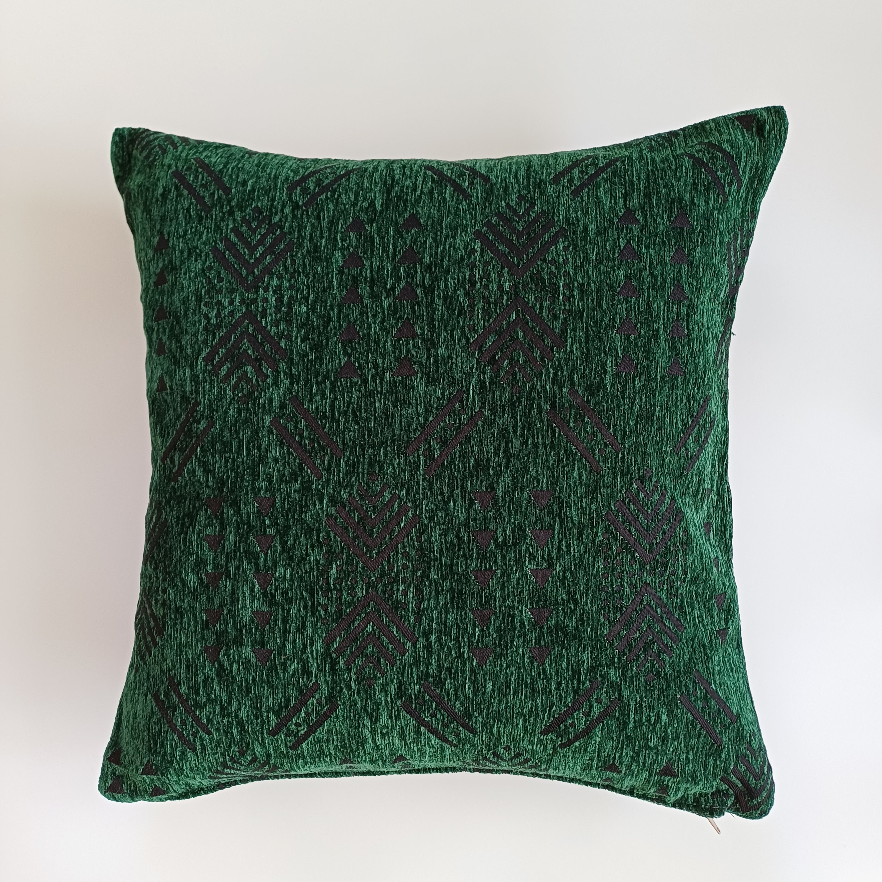 Emerald Green Velvet Moroccan Cushion Cover 20''x20'' / 50x50 CM