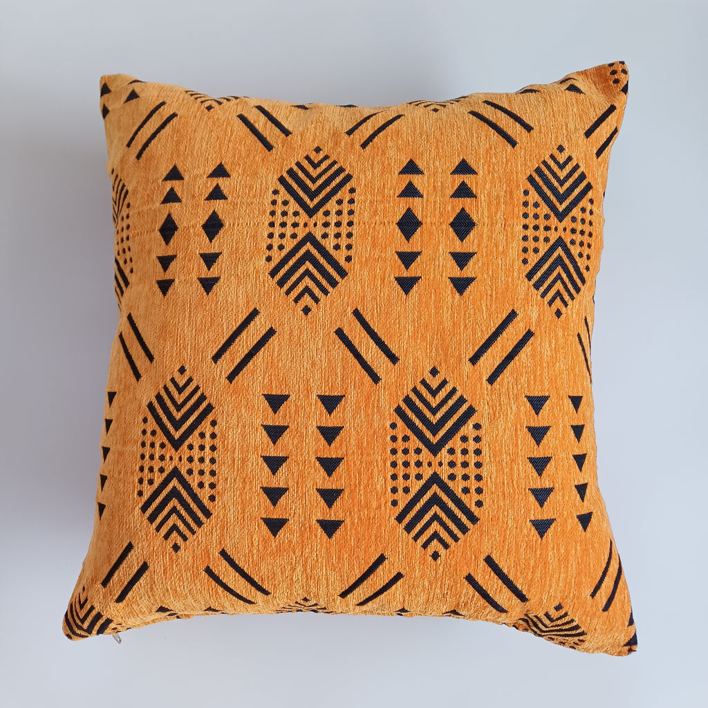 Saffron Velvet Moroccan Cushion Cover 20''x20'' / 50x50 CM