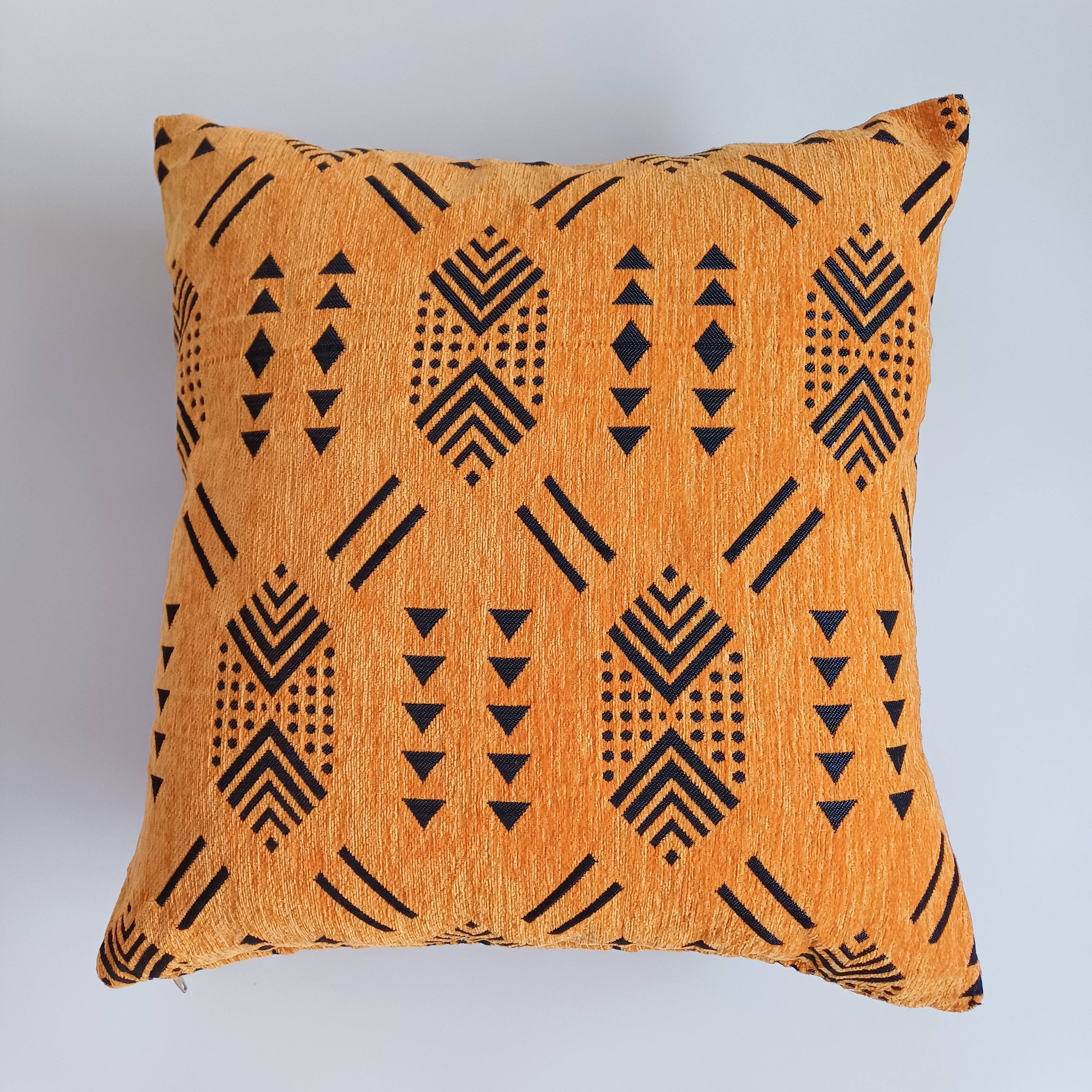 Saffron Velvet Moroccan Cushion Cover 20''x20'' / 50x50 CM