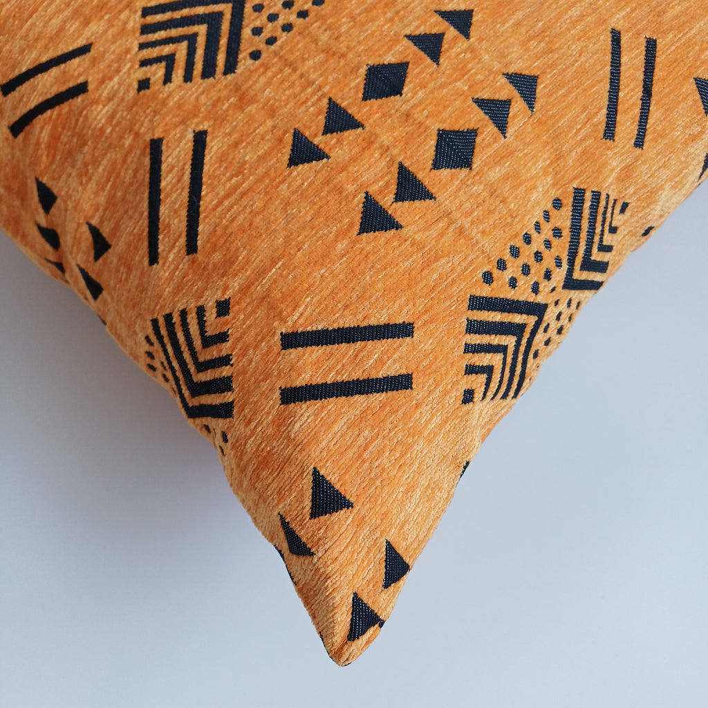 Saffron Velvet Moroccan Cushion Cover 20''x20'' / 50x50 CM