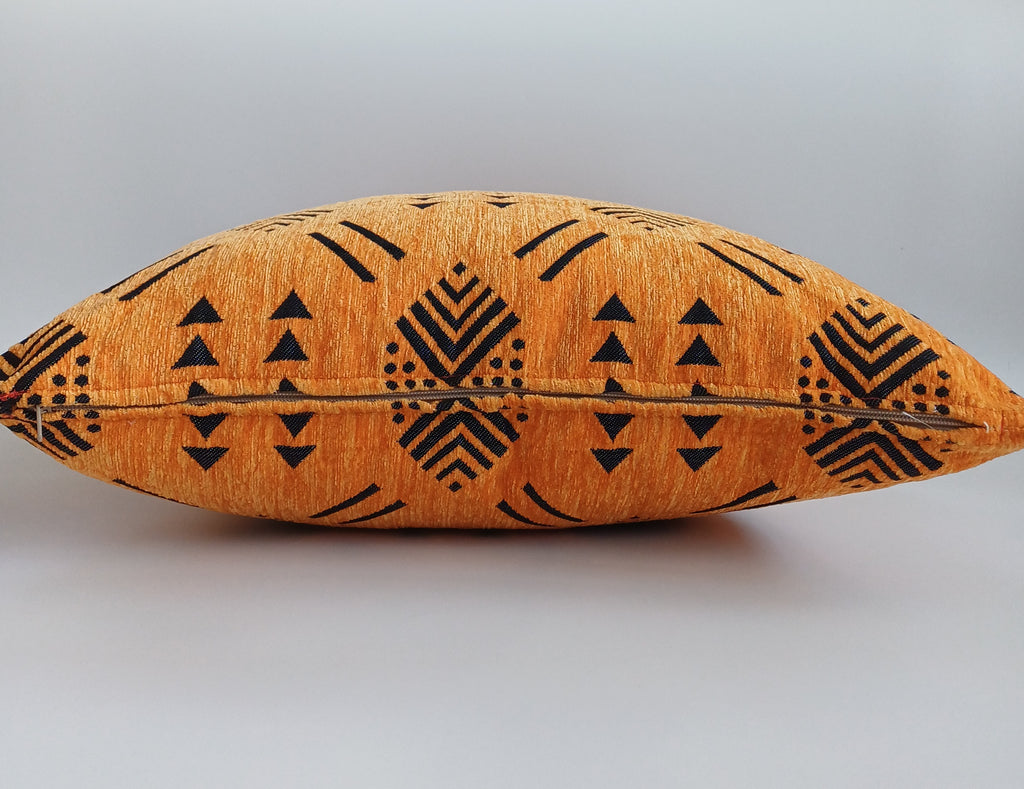 Saffron Velvet Moroccan Cushion Cover 20''x20'' / 50x50 CM