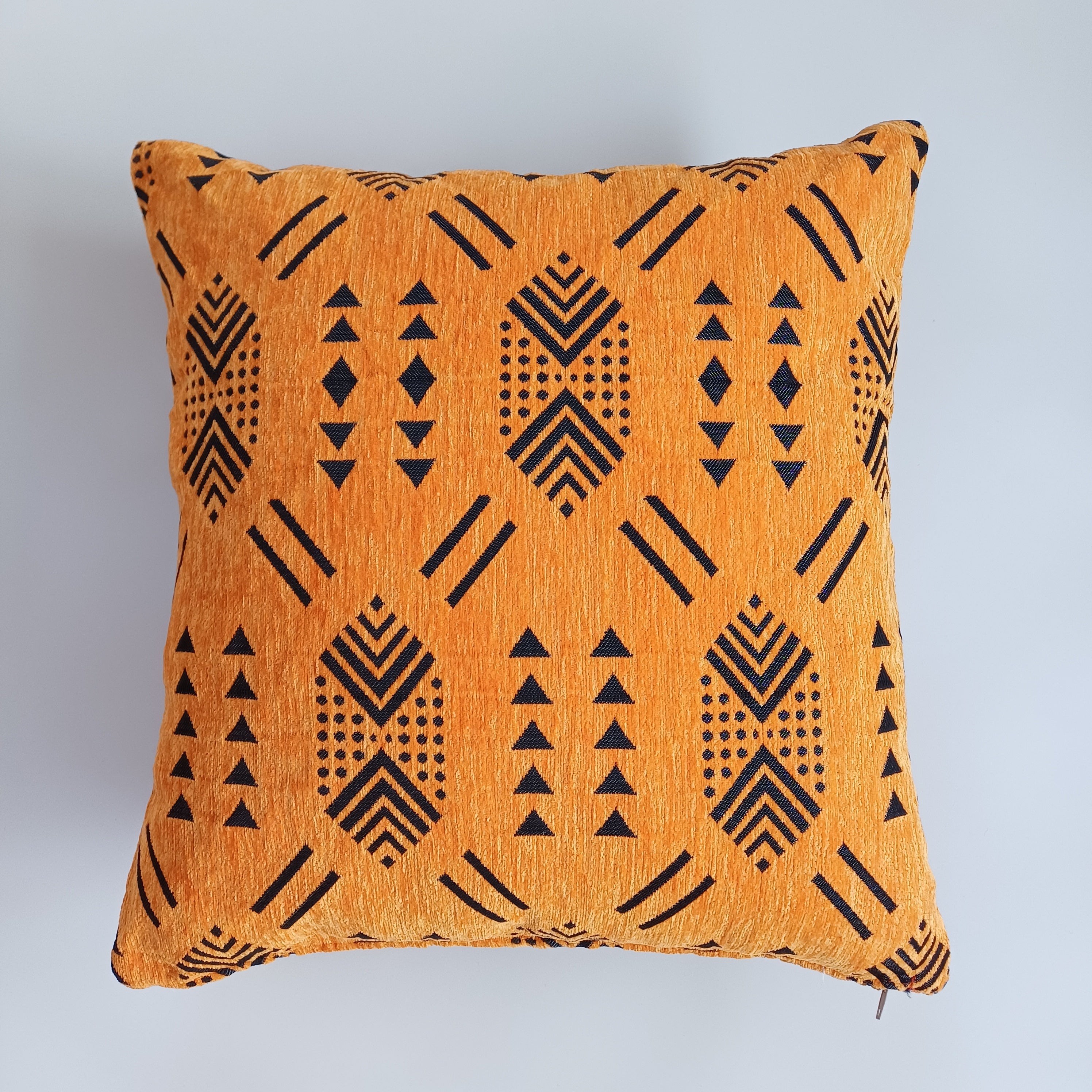 Saffron Velvet Moroccan Cushion Cover 20''x20'' / 50x50 CM