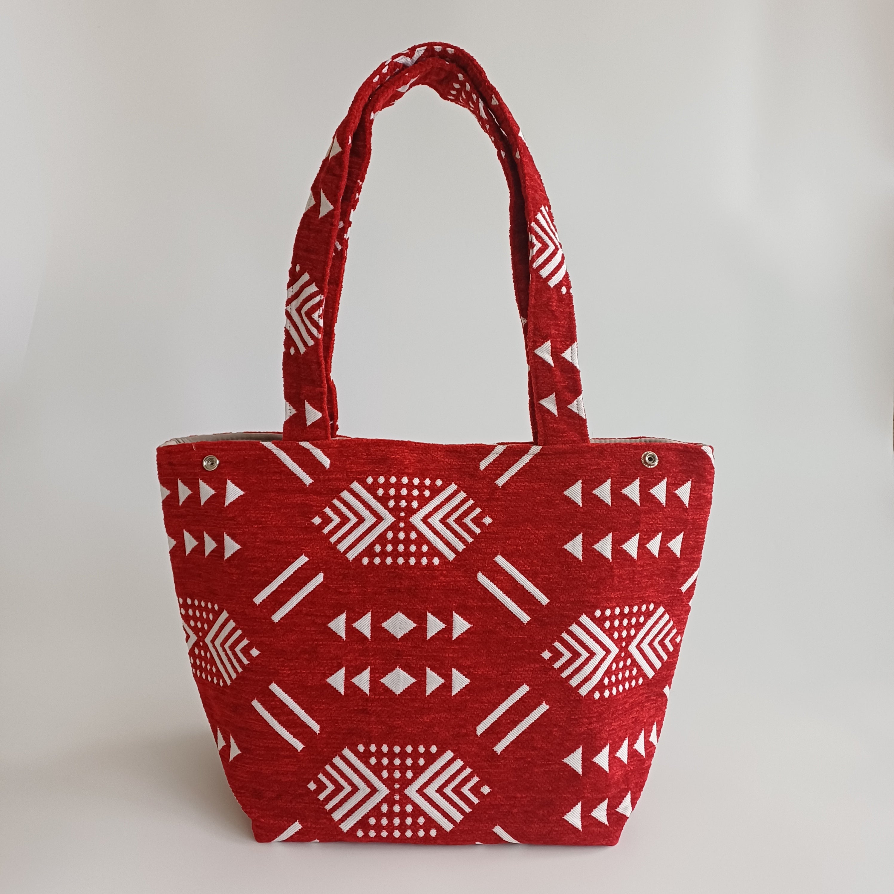 Handmade Moroccan Velvet Tote Bag Medium Sized 47x31 CM