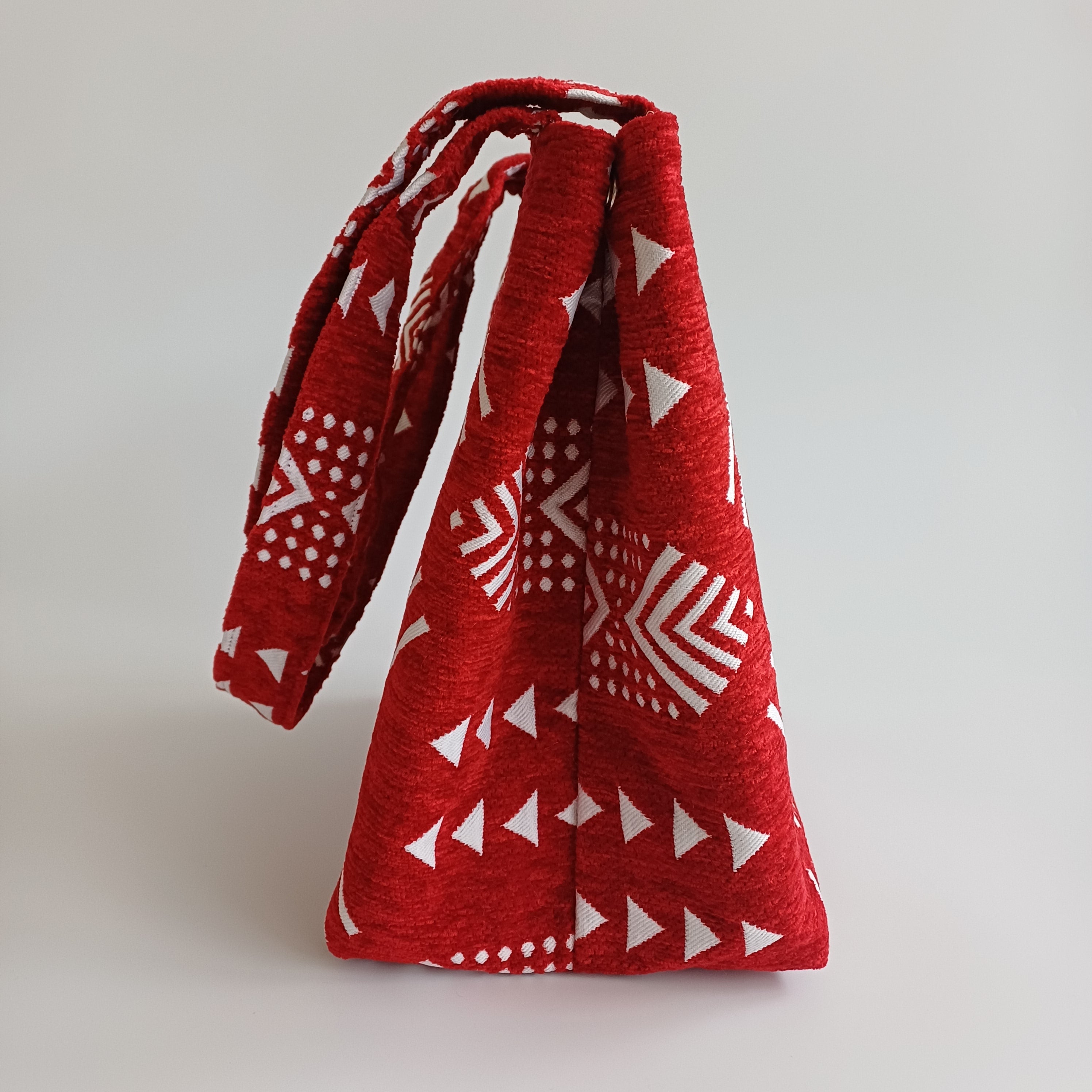 Handmade Moroccan Velvet Tote Bag Medium Sized 47x31 CM