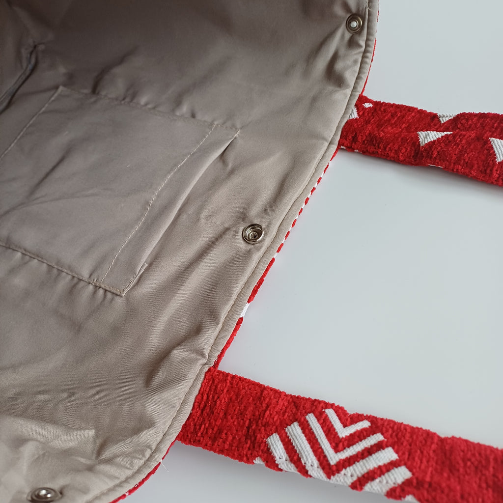 Handmade Moroccan Velvet Tote Bag Medium Sized 47x31 CM