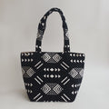 Handmade Black Moroccan Velvet Tote Bag Medium Sized 47x31 CM