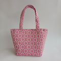 Handmade Pink Moroccan Velvet Tote Bag Medium Sized 47x31 CM