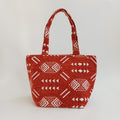 Handmade Dusty Red Moroccan Velvet Tote Bag Medium Sized 47x31 CM