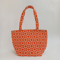 Handmade Burnt Orange Moroccan Velvet Tote Bag Medium Sized 47x31 CM