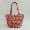 Handmade Red Moroccan Velvet Tote Bag Medium Sized 47x31 CM