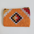 Moroccan Sun-Kissed Orange Handmade Velvet Pouch 20x14 CM