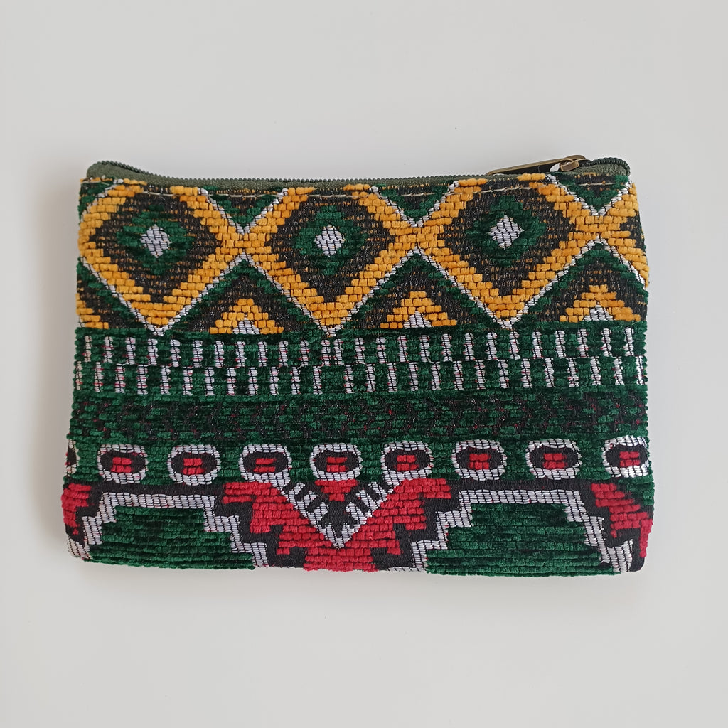Moroccan Multicoloured Handmade Velvet Pouch 20x14 CM