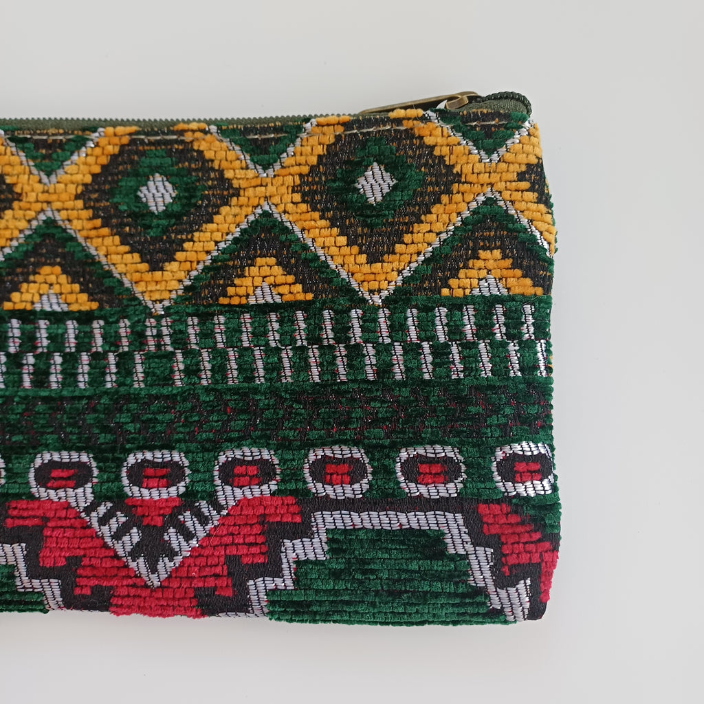 Moroccan Multicoloured Handmade Velvet Pouch 20x14 CM