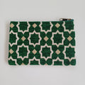 Moroccan Dark Green Handmade Velvet Pouch 20x14 CM
