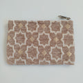 Moroccan Oatmeal Beige Handmade Velvet Pouch 20x14 CM
