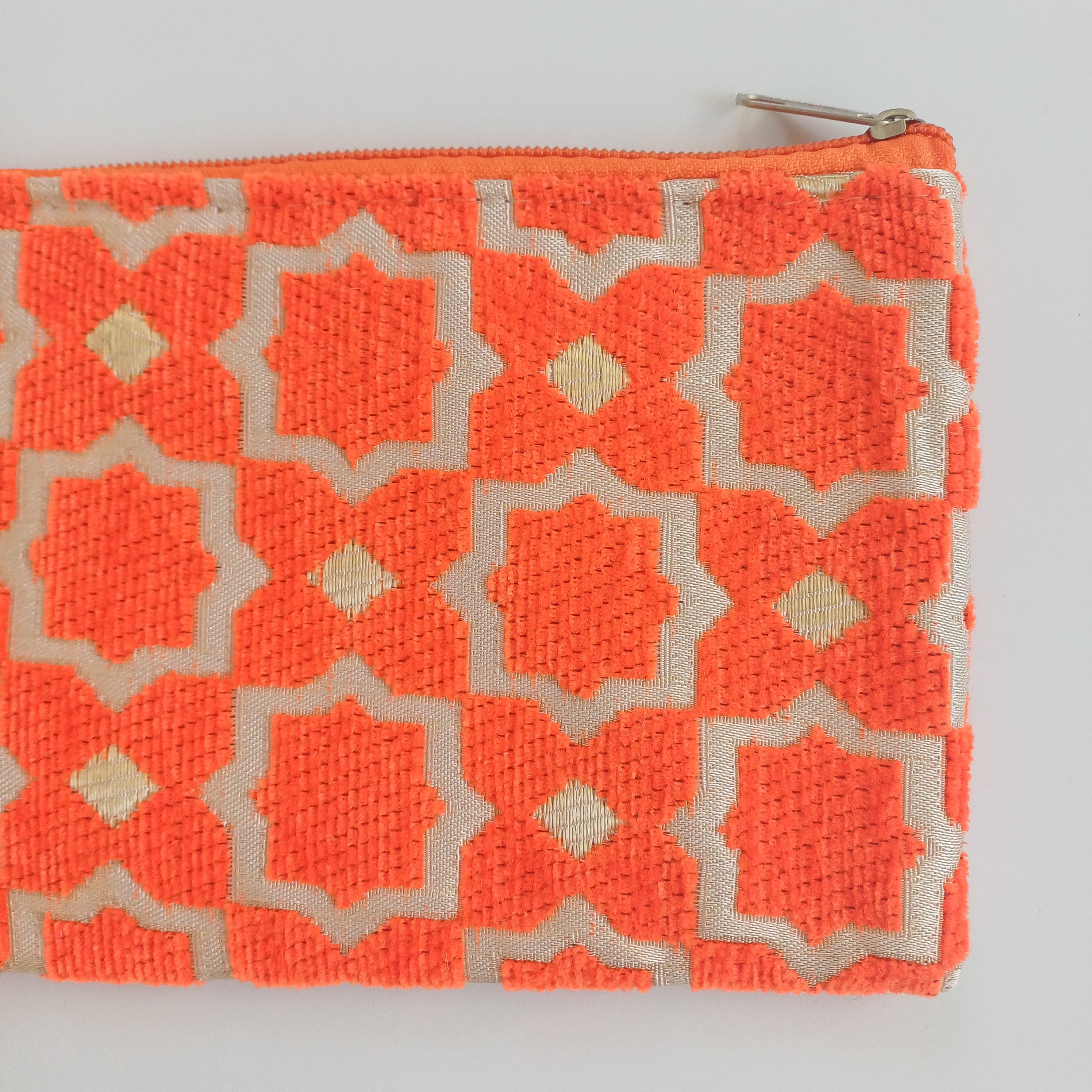 Moroccan Sunset Orang Handmade Velvet Pouch 20x14 CM