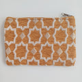 Moroccan Mustard Orange Handmade Velvet Pouch 20x14 CM