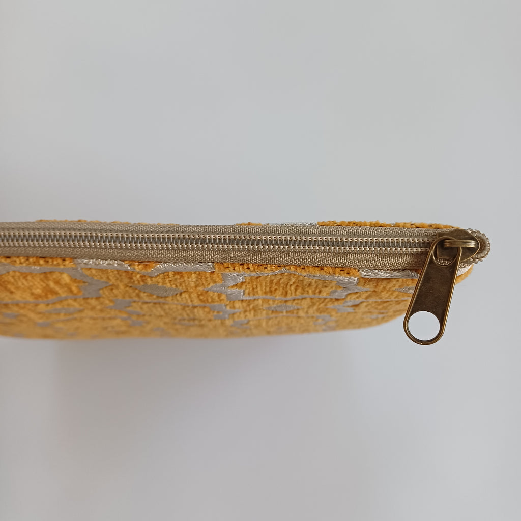 Moroccan Mustard Orange Handmade Velvet Laptop Sleeve 36x27 CM