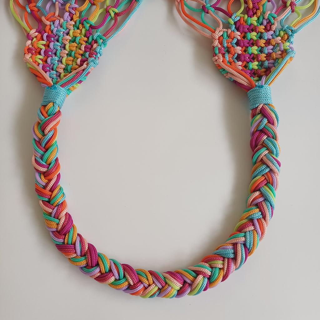 Moroccan Handmade Multicolour Crochet Tote Bag 59x34 CM