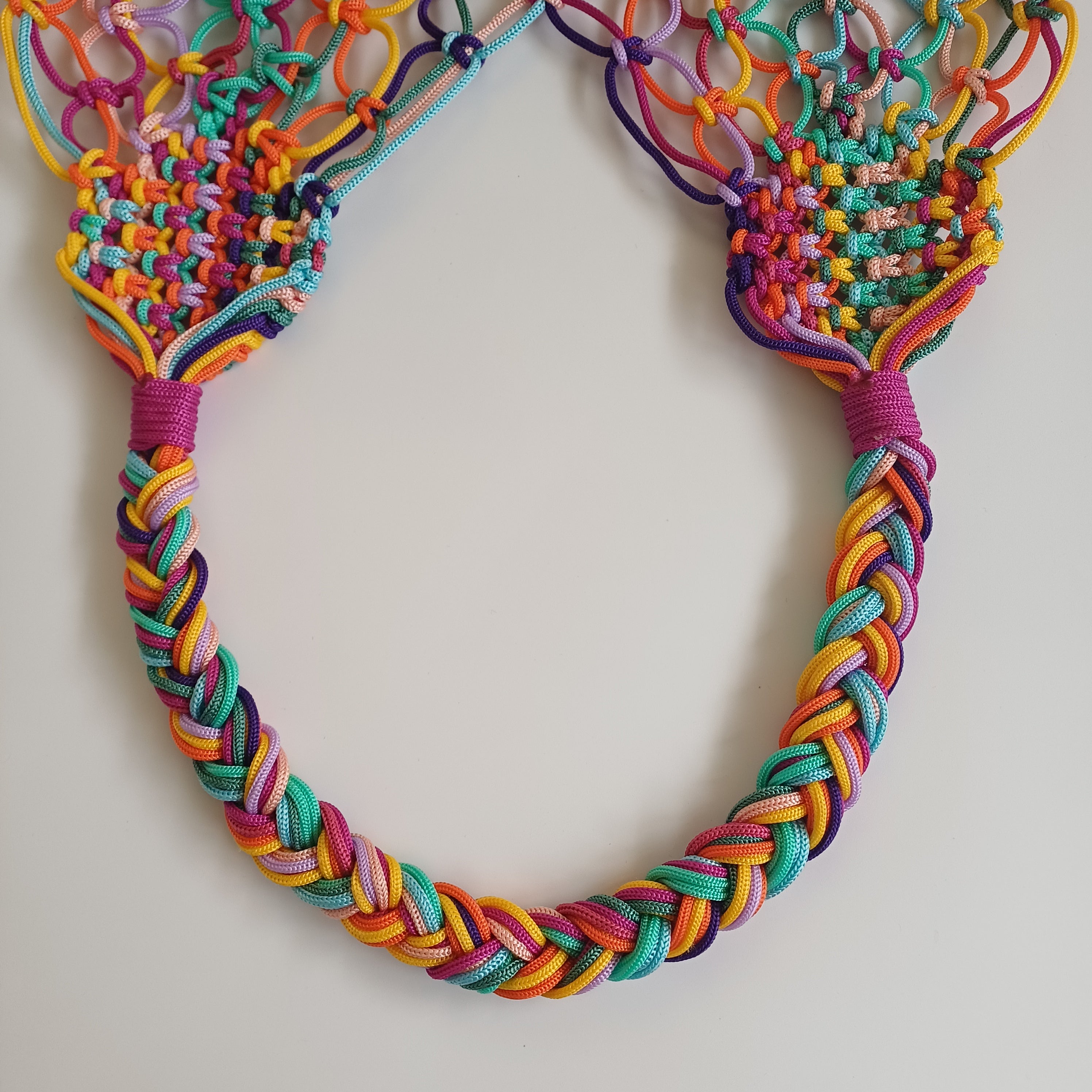 Moroccan Handmade Multicolour Crochet Tote Bag 59x34 CM