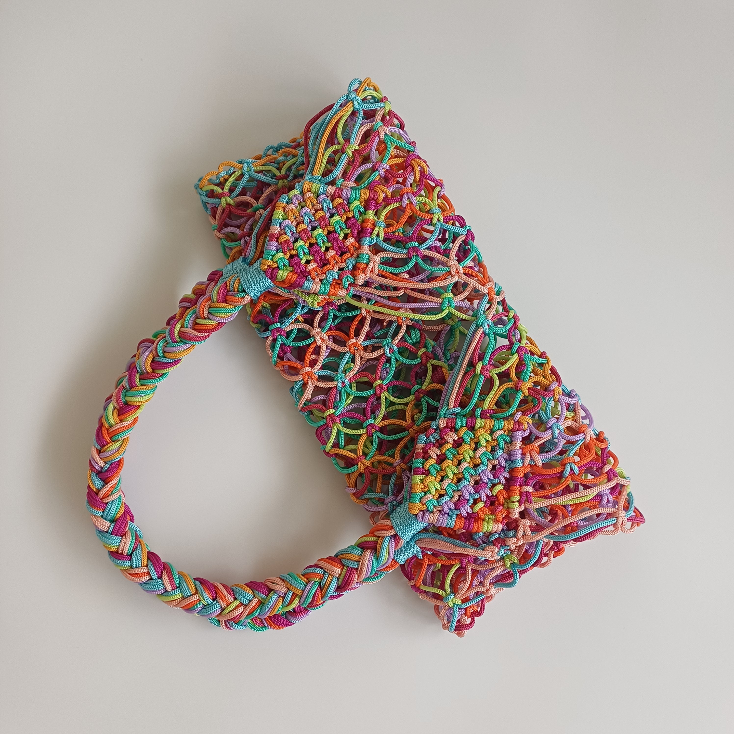 Moroccan Handmade Multicolour Crochet Tote Bag 59x34 CM