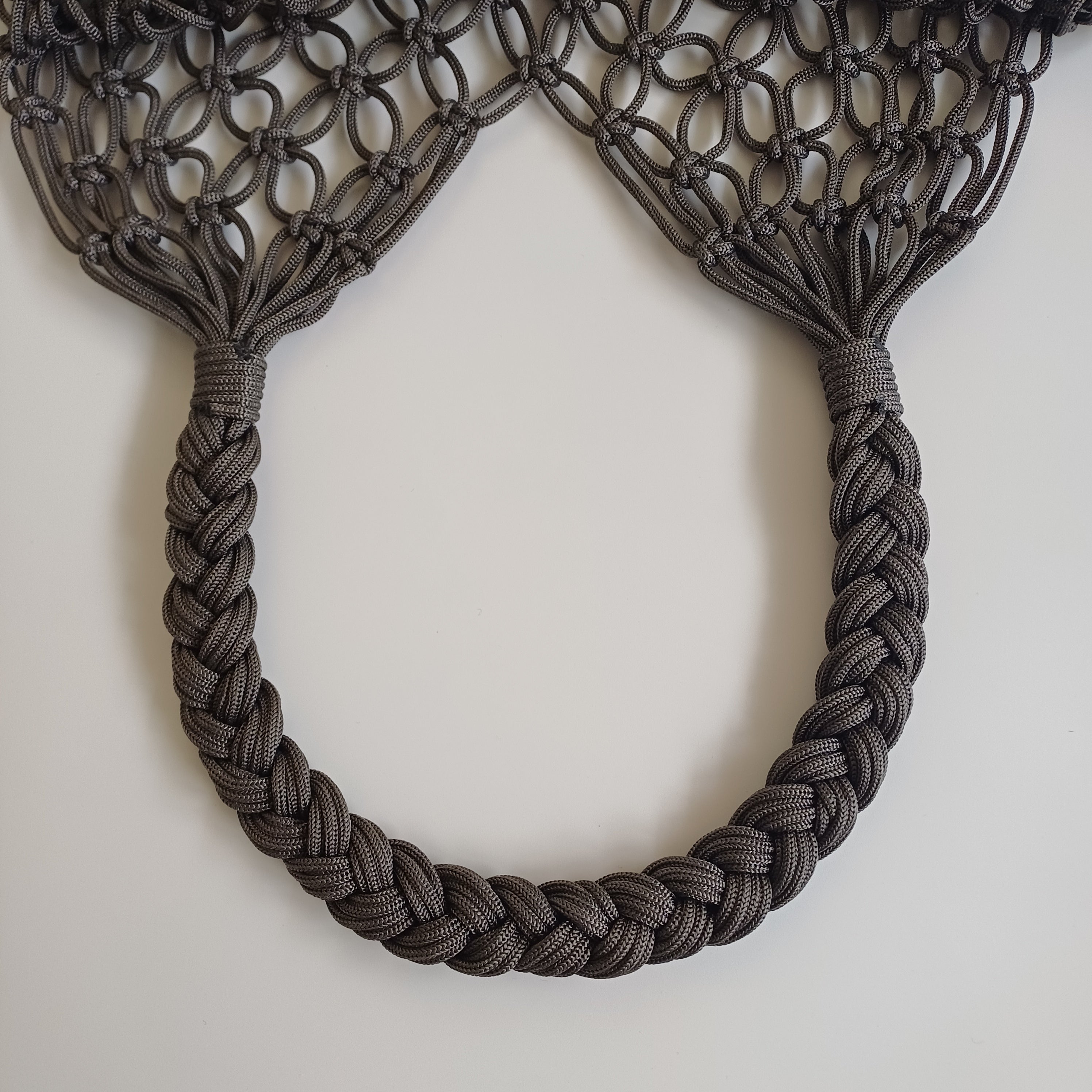 Moroccan Handmade Slate Grey Crochet Tote Bag 60x36 CM