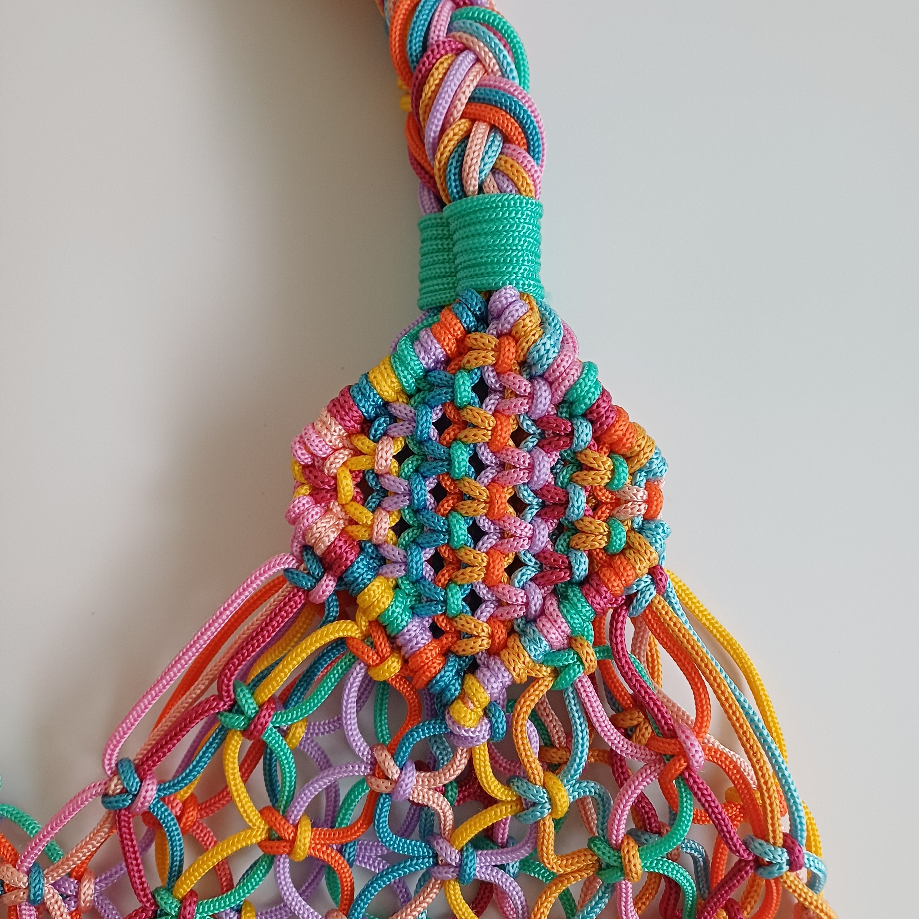 Moroccan Handmade Multicolour Crochet Tote Bag 58x33 CM